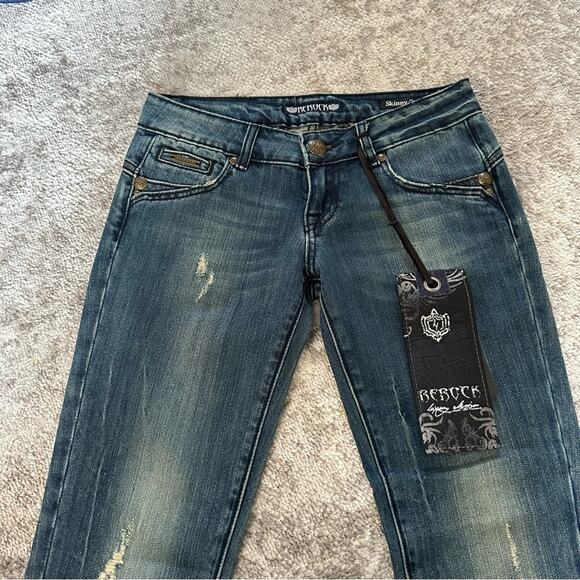 Rerock Skinny Crop Jeans NEW - Picture 2 of 6